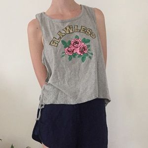 “Flawless” Rose Tank top, muscle tank